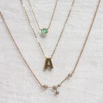18k Solid Gold Bezel Birthstone Necklace - Image 2