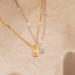 The Karat Store Personalised Dainty Initial Tag Pendant-Necklace - Image 3