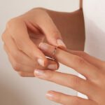 14K Solid Gold Birthstone Minimalist Ring - Image 5