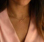 The Karat Store Minimalist Heart Gold Necklace - Image 2