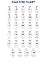 18K Solid Gold Onyx Stacking Ring - Image 10