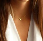 The Karat Store Minimalist Love Heart Gold Necklace - Image 2