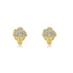 14K Gold Lab Grown Diamond Mini Mushroom Earring