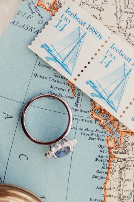 14k solid gold and sapphire halo ring asd19 2