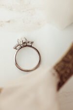 18K Solid Gold Oval Cut Moissanite Engagement Ring - Image 2