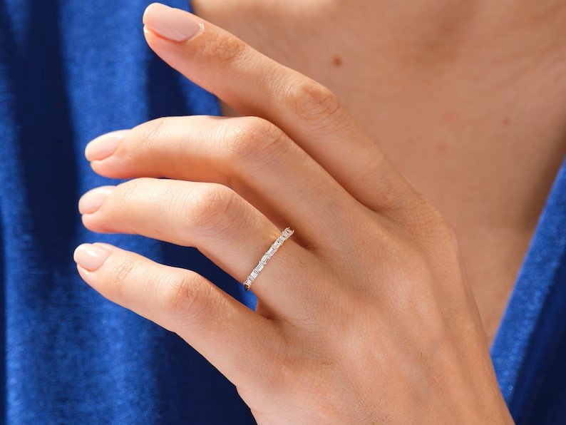 18k solid gold natural diamond band 18hc0034 2