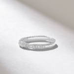 18K Solid Gold Pinched Twist Diamond - Image 6