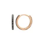 Ines Black Natural Diamond Eternity Huggies