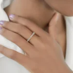 18K Solid Gold 1.5ct. Lab-grown Pink Diamond Ring - Image 3