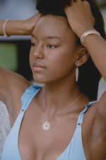 Natural Diamond Sundial Necklace - Image 2