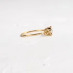 18K Solid Gold Round Cut Diamond Ring - Image 3