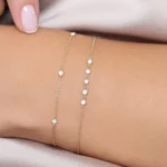 14k Lab-Grown Diamond by The Yard Solitaire Bracelet - Image 4