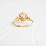 14k Solid Gold Round Cut Lab-Grown Diamond Engagement Ring - Image 3