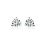 Lab Grown Diamond Earrings, Solitaire Stud Earrings, Round Diamond Stud Earrings
