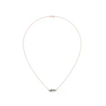 14K Solid Gold Natural Emerald Cluster Necklace - Image 2