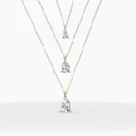 Pear Cut Diamond Necklace | Natural Diamond Necklace | 14kt gold pear necklace - Image 8