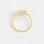 18K Solid Gold Lab-Grown Diamond Emblem Signet Ring - Image 5