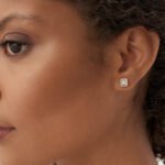 14k Baguette and Round Natural Diamond Studs for the modern  Women - Image 4