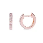 Gigi Double Row Natural Diamond Huggies - Image 2