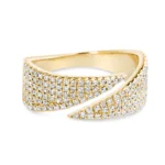 Pave Natural Diamond Bold Wrap Ring - Image 6
