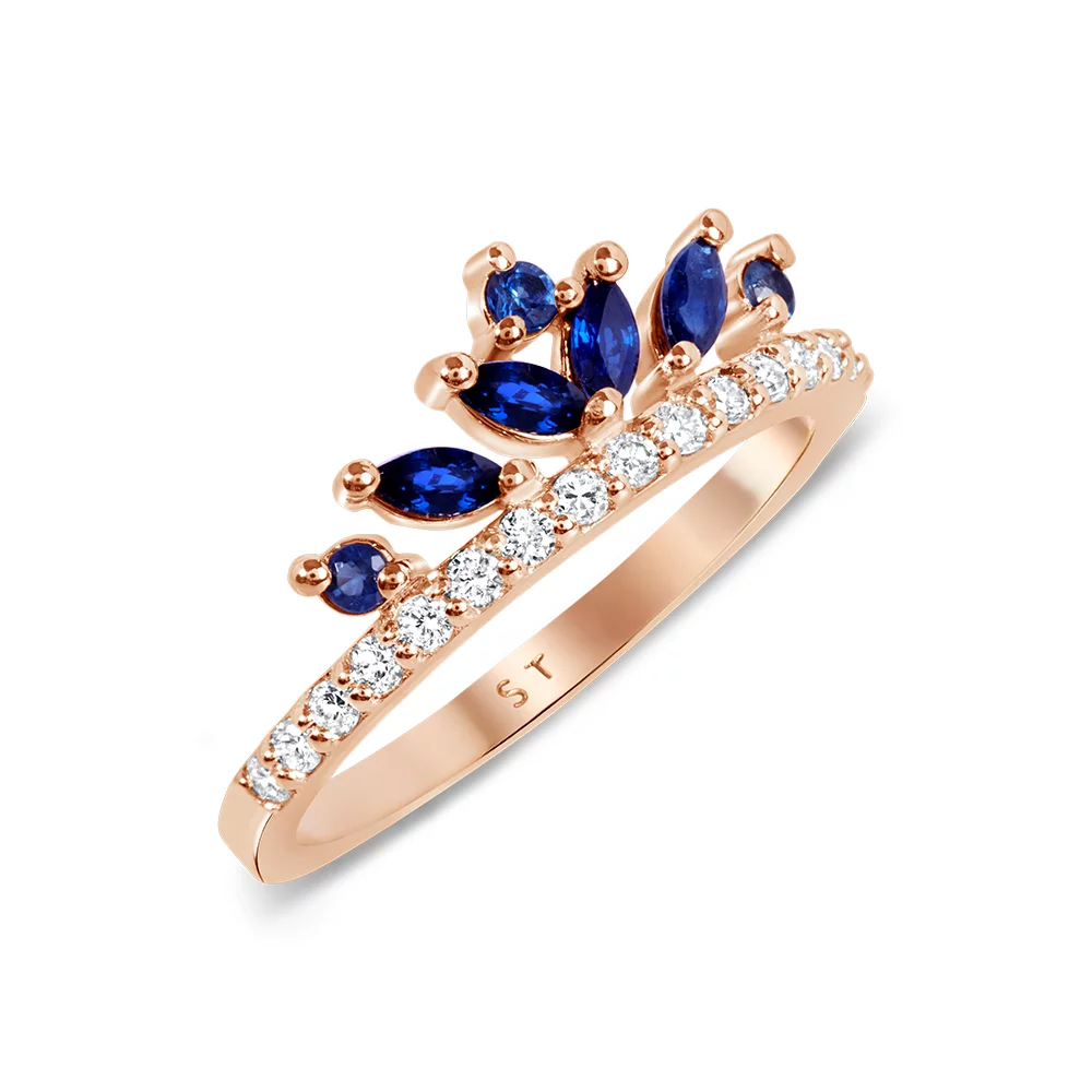 400548_4ef3529390684caea360831482204d53mv2.webp 18K Solid Gold Festival Queen Sapphire Ring - Image 1