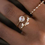 14k Solid Gold Lab-Grown Diamond Bushel Ring - Image 3