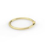 18K Solid Gold 1.5 MM Natural Emerald Band - Image 5