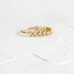 18K Solid Gold 1.5ct. Lab-grown Pink Diamond Ring