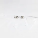 18k Solid Gold Pearl Volley Studs - Image 6