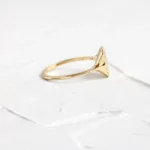 18K Solid Gold Lab-Grown Diamond Emblem Signet Ring - Image 7