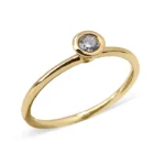 Single  Diamond Bezel  Ring - Image 3