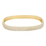 Large Pave Diamond Bangle - Image 3
