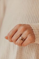 Diamond Ring, Minimal Diamond Ring for women, Natural Diamond Ring - Image 2