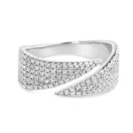 Pave Natural Diamond Bold Wrap Ring
