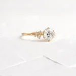 14k Solid Gold Round Cut Lab-Grown Diamond Engagement Ring - Image 9