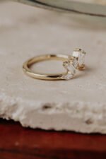 14k Gold Flora Diamond Tracer Band - Image 5