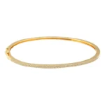 Petite Pave Diamond Bangle - Image 3