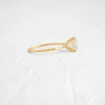 18K Solid Gold Princess Cut Lab-Grown Diamond Ring - Image 2