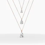 Pear Cut Diamond Necklace | Natural Diamond Necklace | 14kt gold pear necklace - Image 10