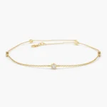 14k Lab-Grown Diamond by The Yard Solitaire Bracelet - Image 3