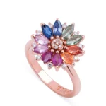 14K Solid Gold Festival Bloom Ring