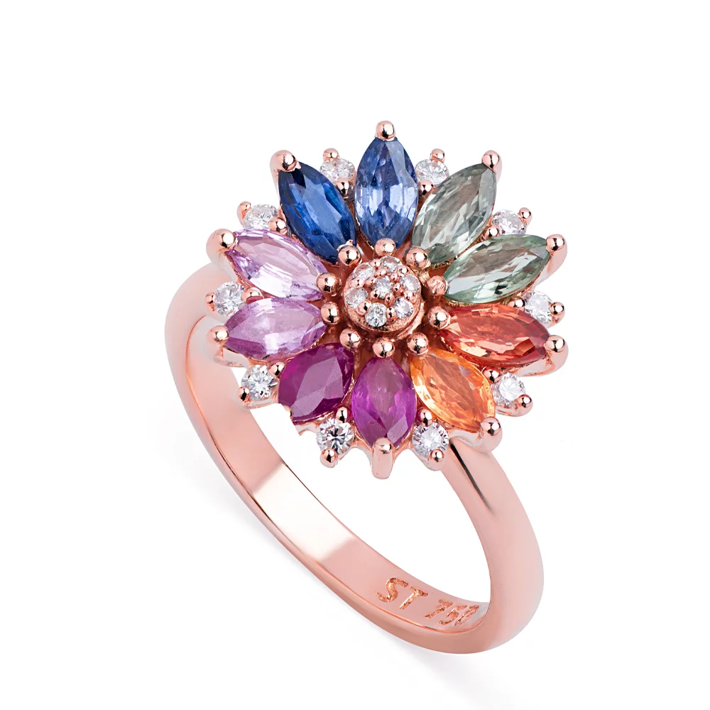 400548_ade0025ab5c2459c83f4cbc08a045fefmv2.webp 18K Solid Gold Festival Bloom Ring - Image 1