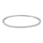 Petite Pave Diamond Bangle - Image 2