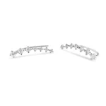 Ivy Natural Diamond Climber Earrings - Image 2