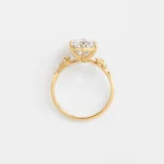 14k Solid Gold Round Cut Lab-Grown Diamond Engagement Ring - Image 2