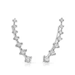 Ivy Natural Diamond Climber Earrings