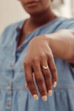 14k Solid Gold & Diamond Ring