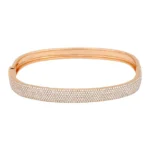 Large Pave Diamond Bangle - Image 2