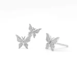 Ally Butterfly Moissanite Diamond Earrings - Image 2