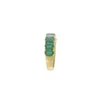 14K Solid Gold Emerald And Diamond Ring - Image 6